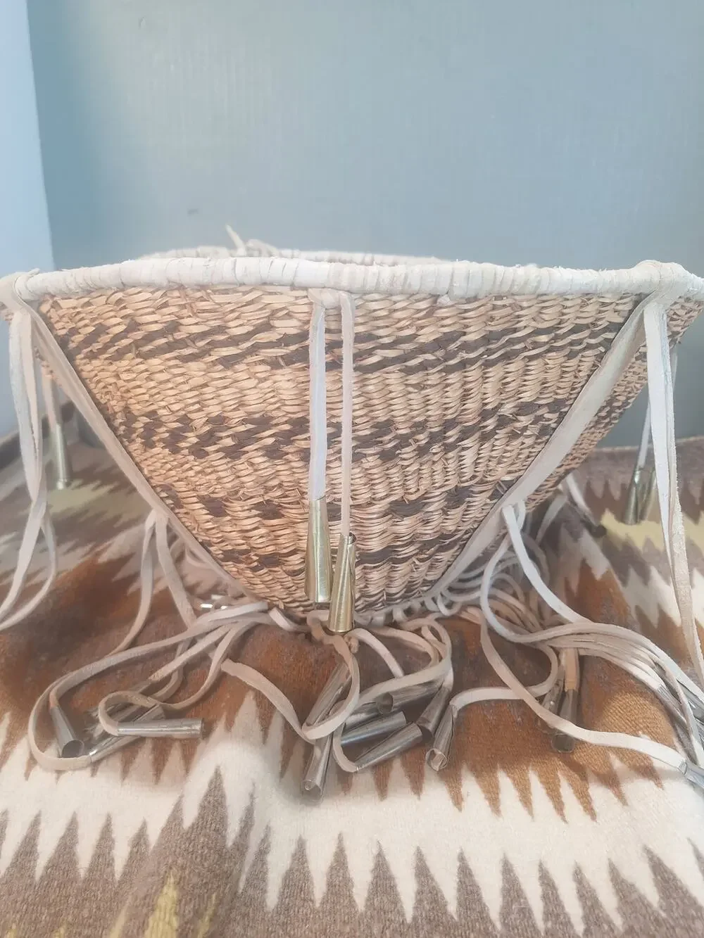 Vintage San Carlos Apache Burden Basket Helen Bonita Heard Museum Provenance